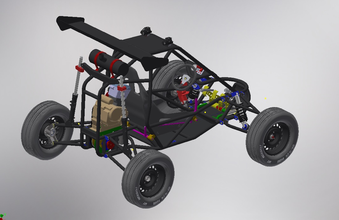 kart-cross-15单座钢管车架