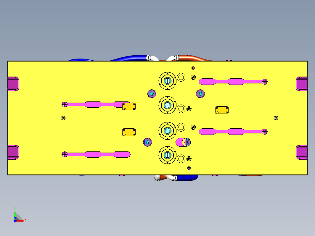 汽车B柱热成型模具