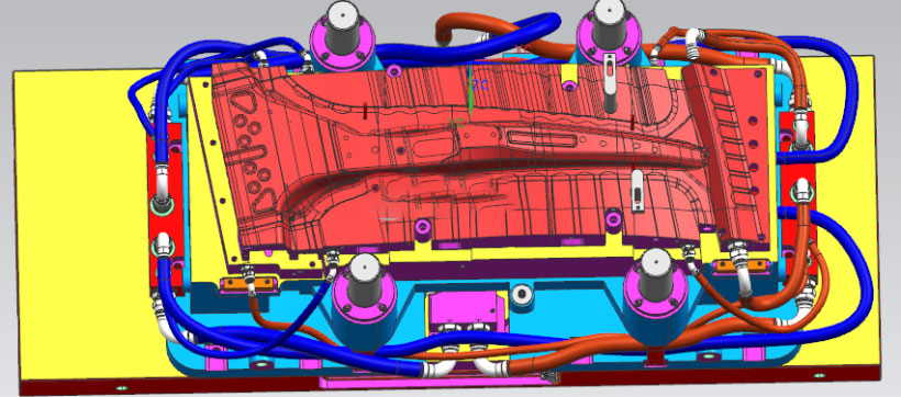 汽车B柱热成型模具