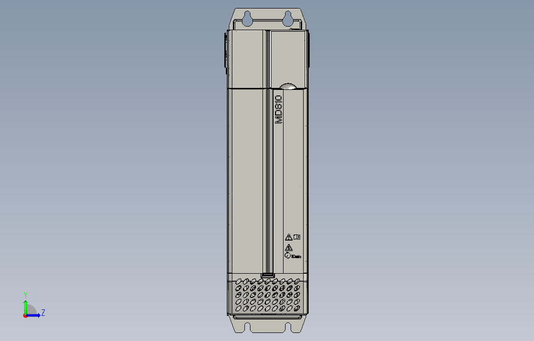 高性能多机传动驱动器STEP_B00(MD810-20M4T45G000+整机外形图)