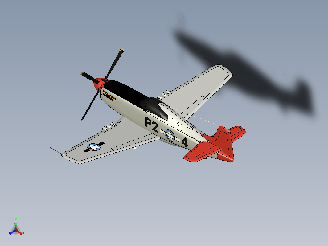 North American P-51 Mustang二战战斗机