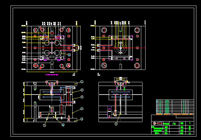 密封圈塑胶模具设计三维UG6.0无参+CAD+说明书