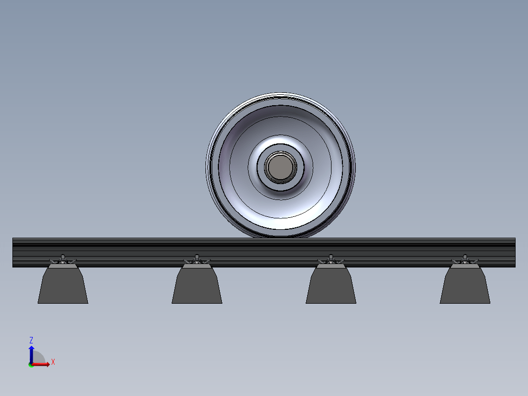火车轨道轮模型