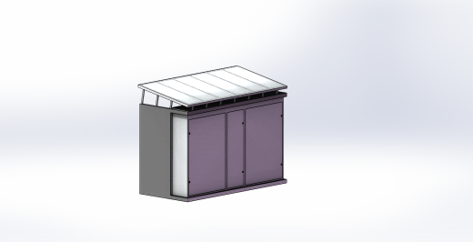 智能快递柜3D模型缩略图