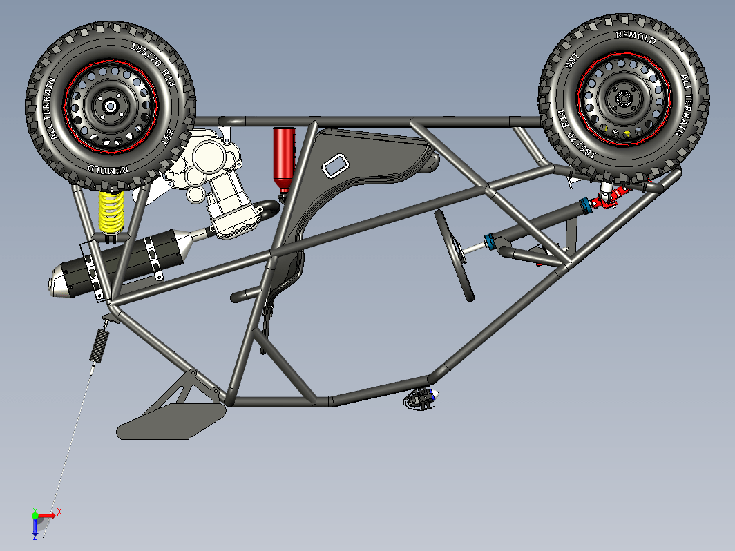 kart cross 250CC钢管车