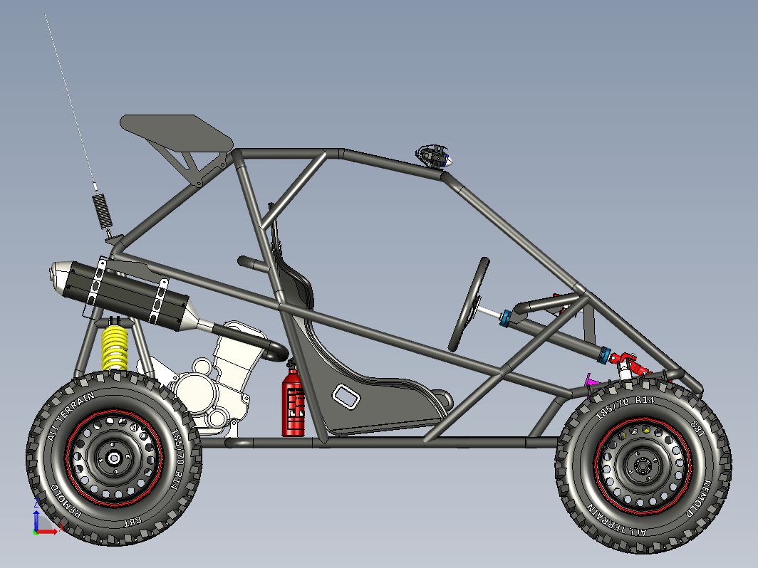 kart cross 250CC钢管车