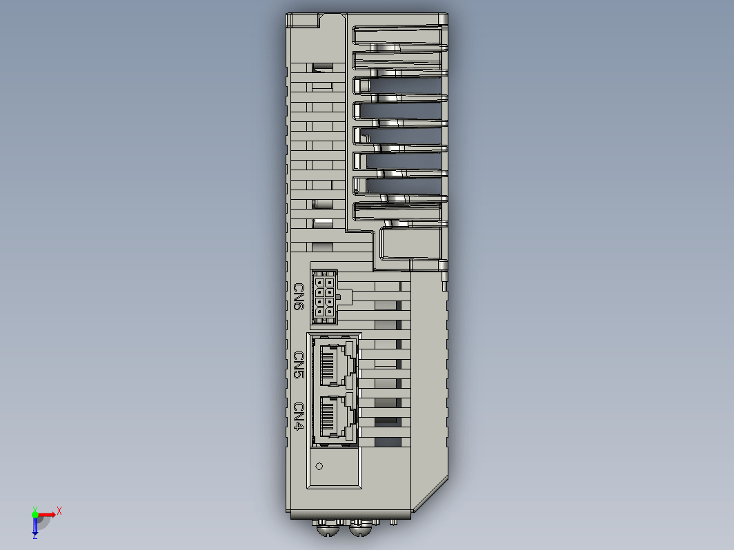 雷赛L6CAN系列私服驱动器3D图纸