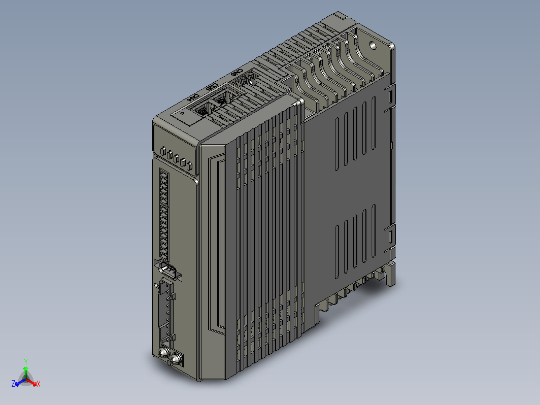 雷赛L6CAN系列私服驱动器3D图纸