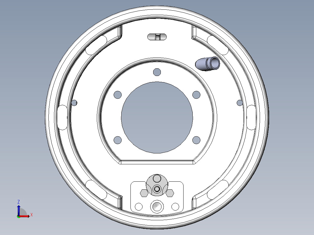 鼓式液压制动器模型