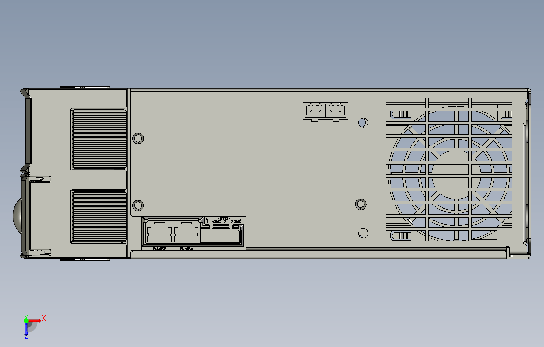 高性能多机传动驱动器STEP_B00(MD810-50M4T18.5G210+整机外形图)