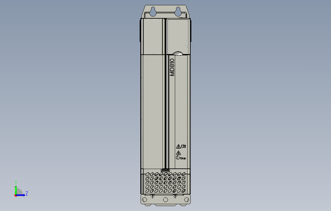 高性能多机传动驱动器STEP_B00(MD810-50M4T18.5G210+整机外形图)