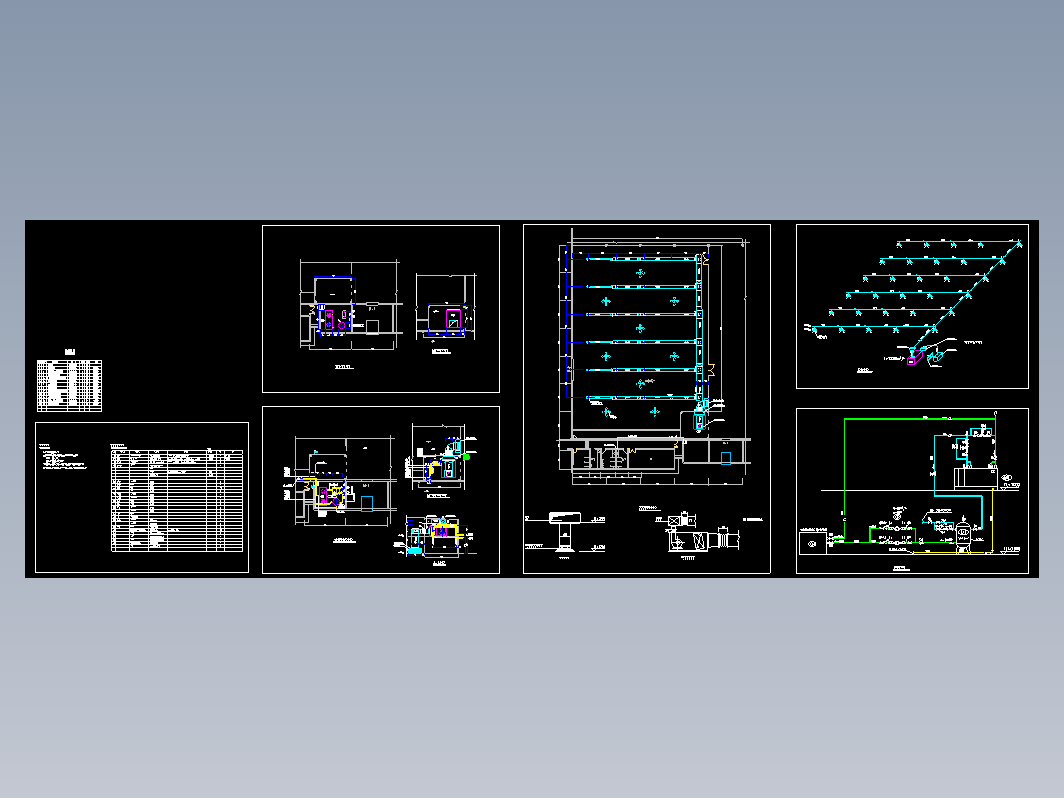 某恒温恒湿仓库空调设计全套图