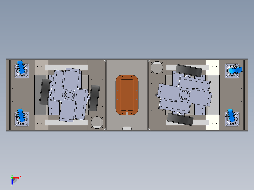 双驱双向潜伏式AGV小车