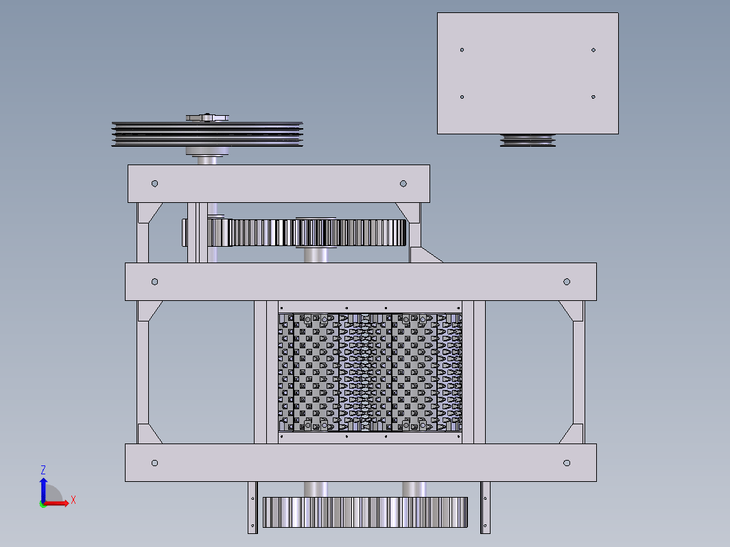 2PGC600X750双齿辊破碎机三维SW2018带参