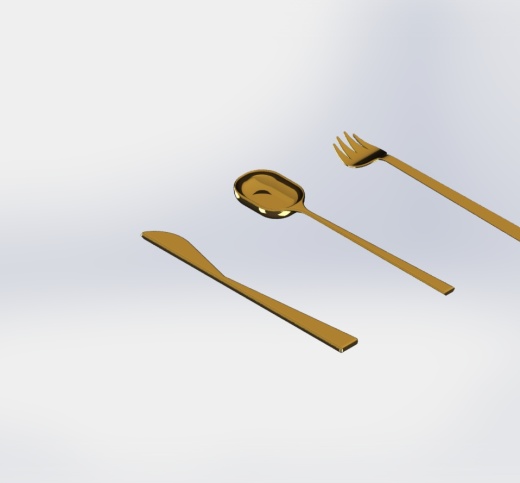 设计的餐具缩略图