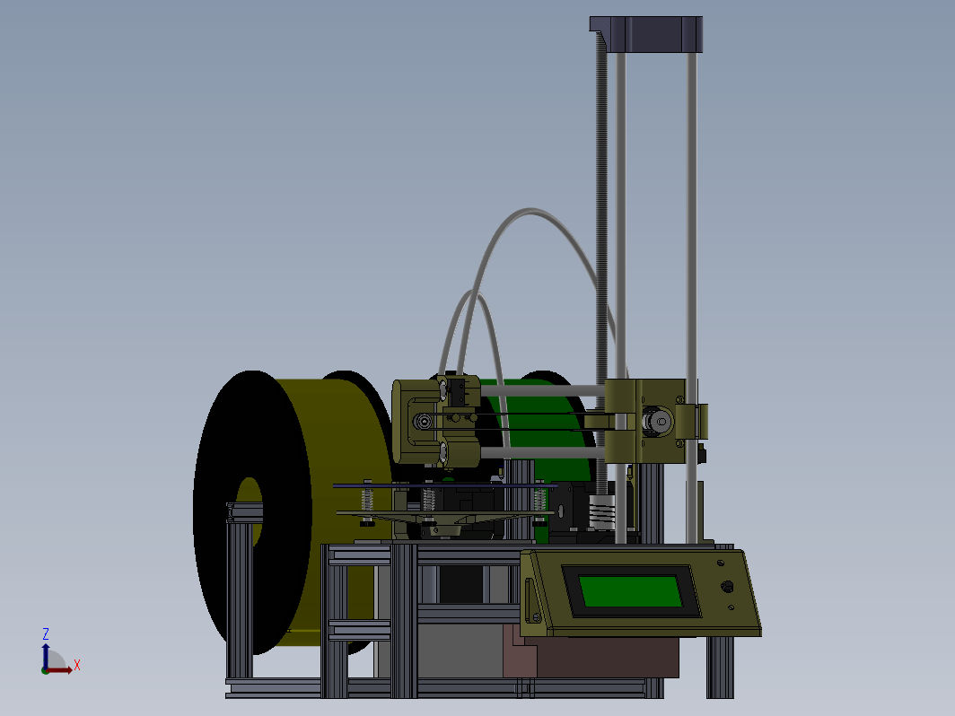 极坐标双色3D打印机