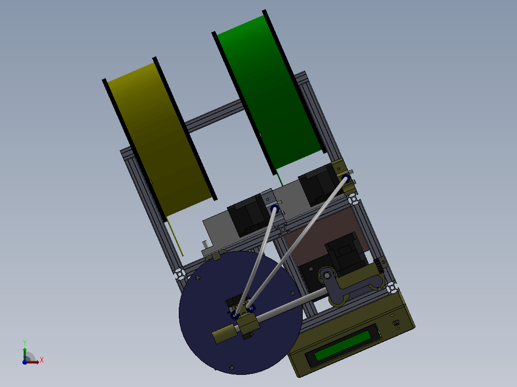 极坐标双色3D打印机