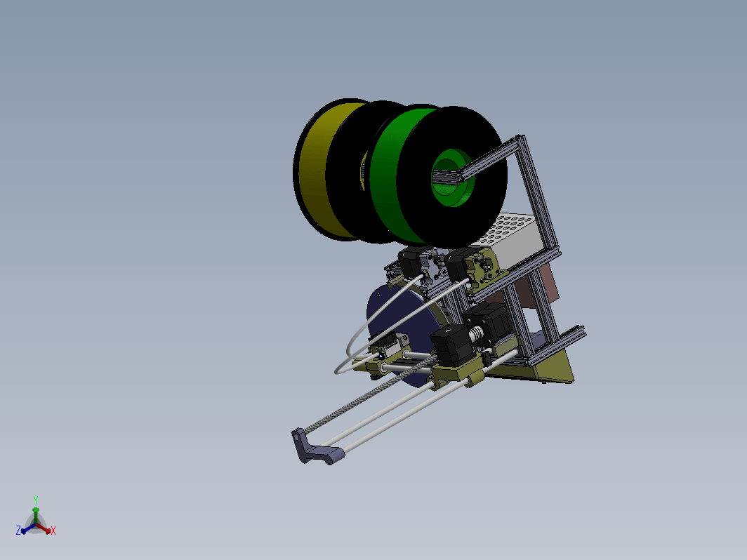 极坐标双色3D打印机