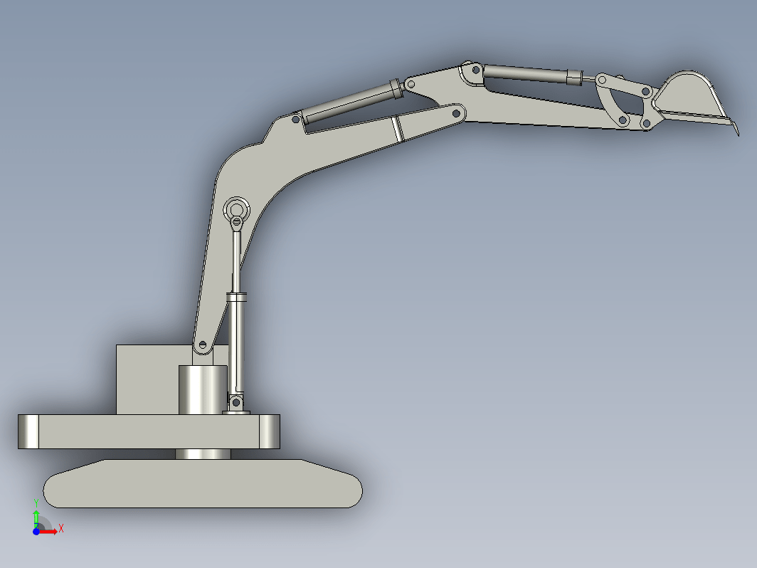 JX0009 25t液压挖掘机主铲工作装置与驱动系统设计