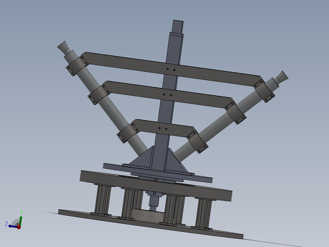 旋架式加速度过载模拟实验台结构设计与分析(sw+说明书+cad)