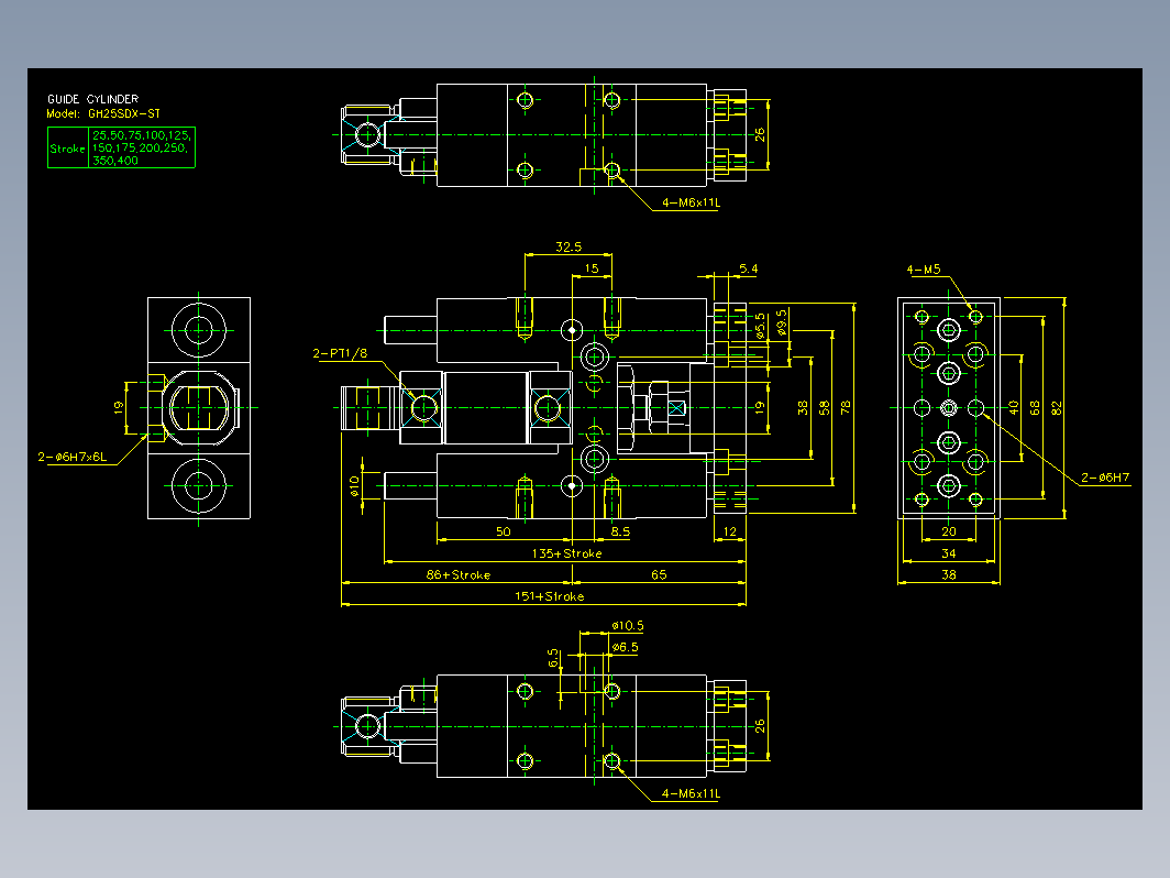 气缸 GHB25