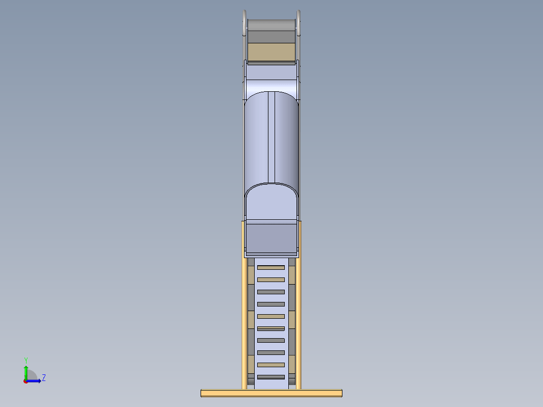 简易ICE传输设备3D图纸 solidworks设计 附STEP格式