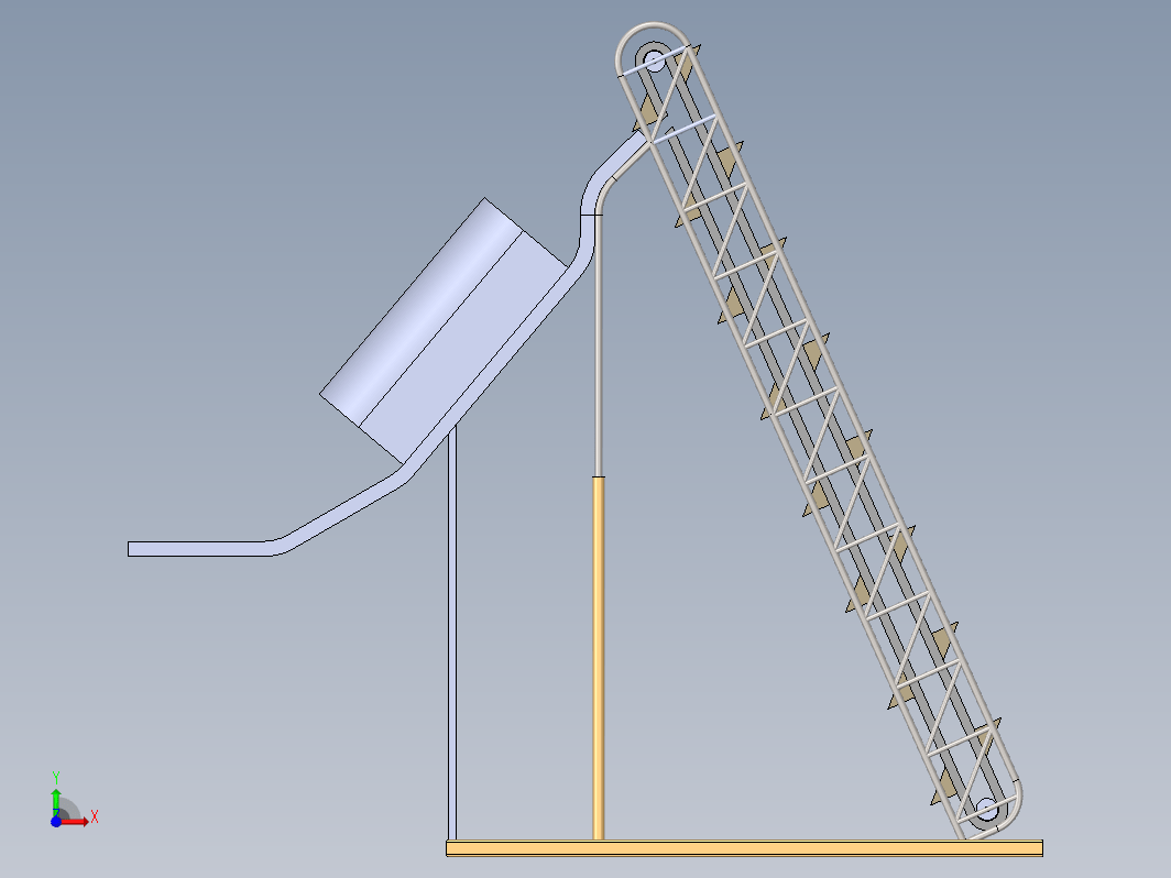 简易ICE传输设备3D图纸 solidworks设计 附STEP格式