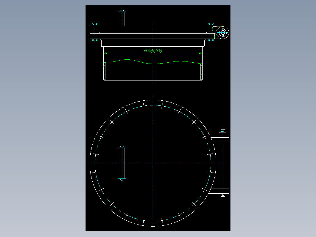 HG21517-95回转盖带颈平焊法兰人孔 A-RF-450-1.0.zip