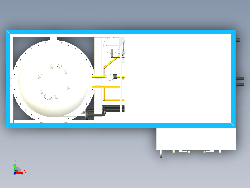 低温热泵蒸发器三维Step无参