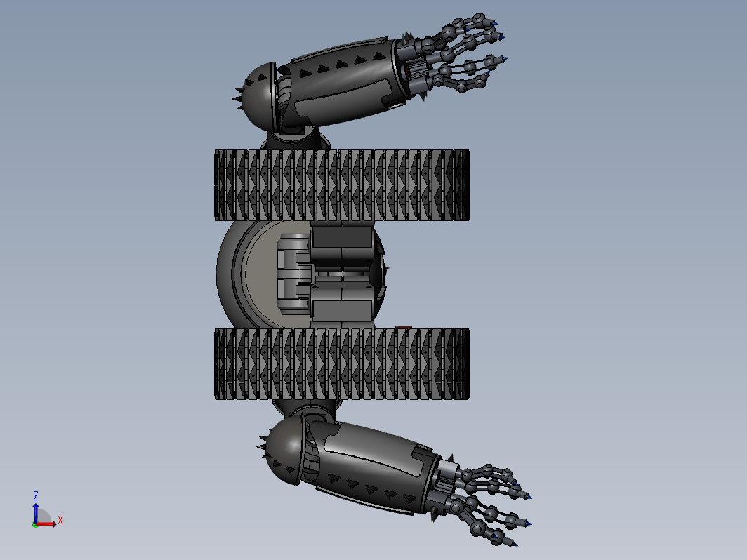 履带式终结者3D模型