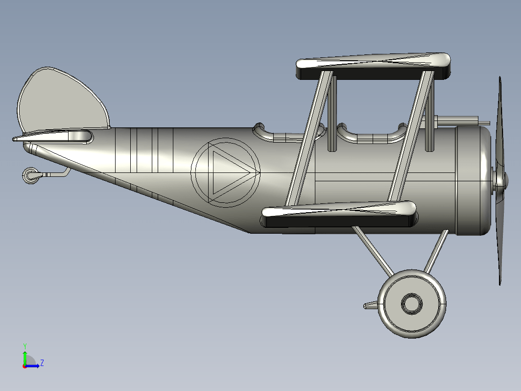 ToyBiPlane玩具双翼飞机造型