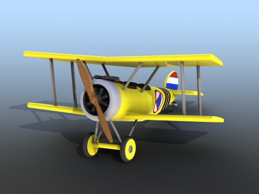 ToyBiPlane玩具双翼飞机造型