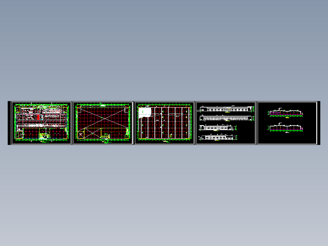 某公司门式钢结构厂房CAD