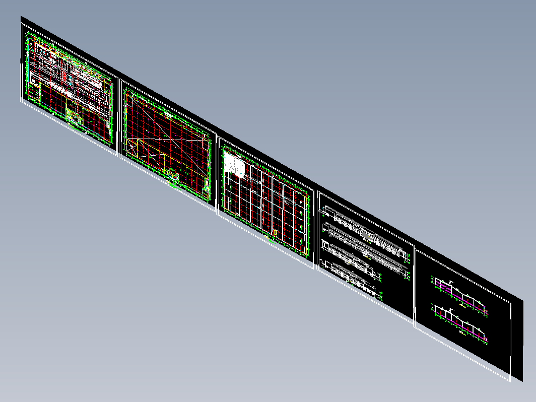 某公司门式钢结构厂房CAD