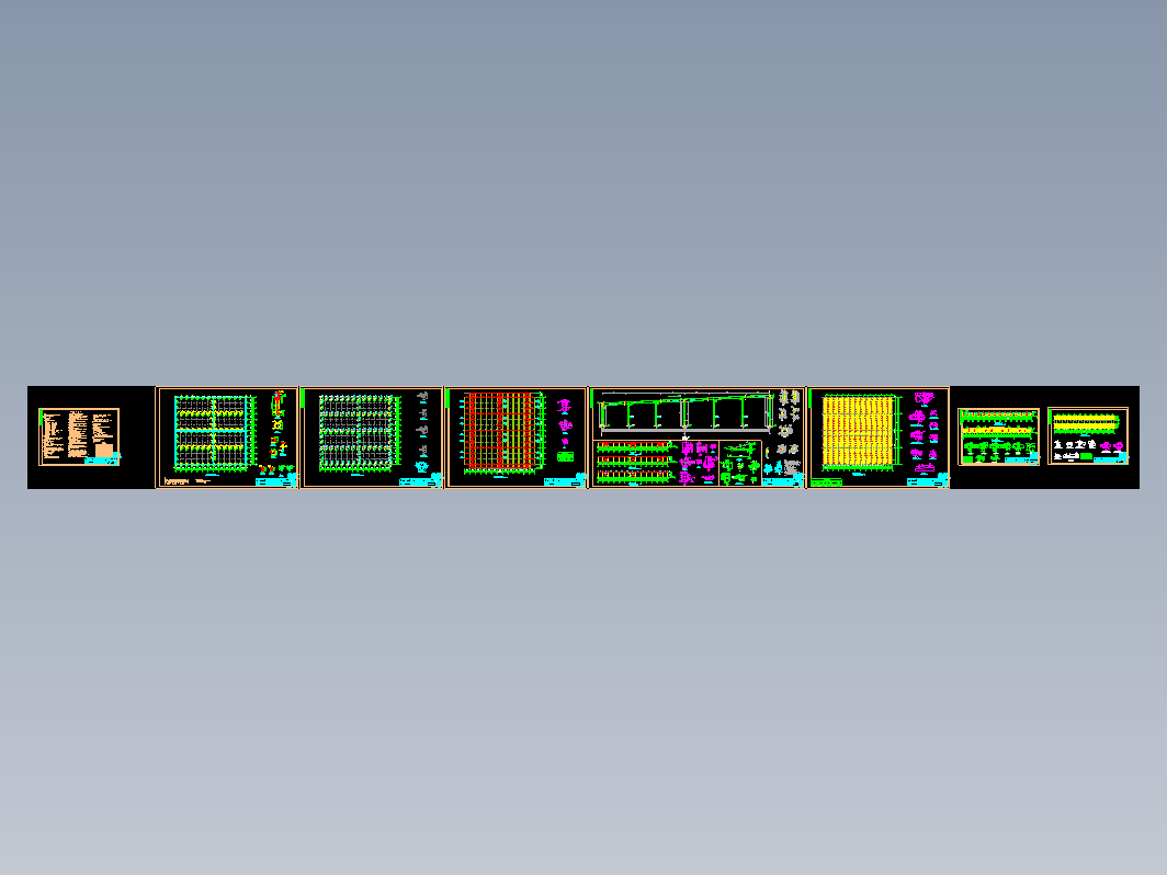 某公司钢结构水电，结构CAD