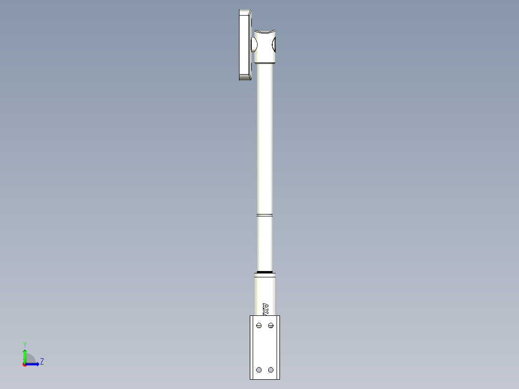 望远镜轴伸缩支架