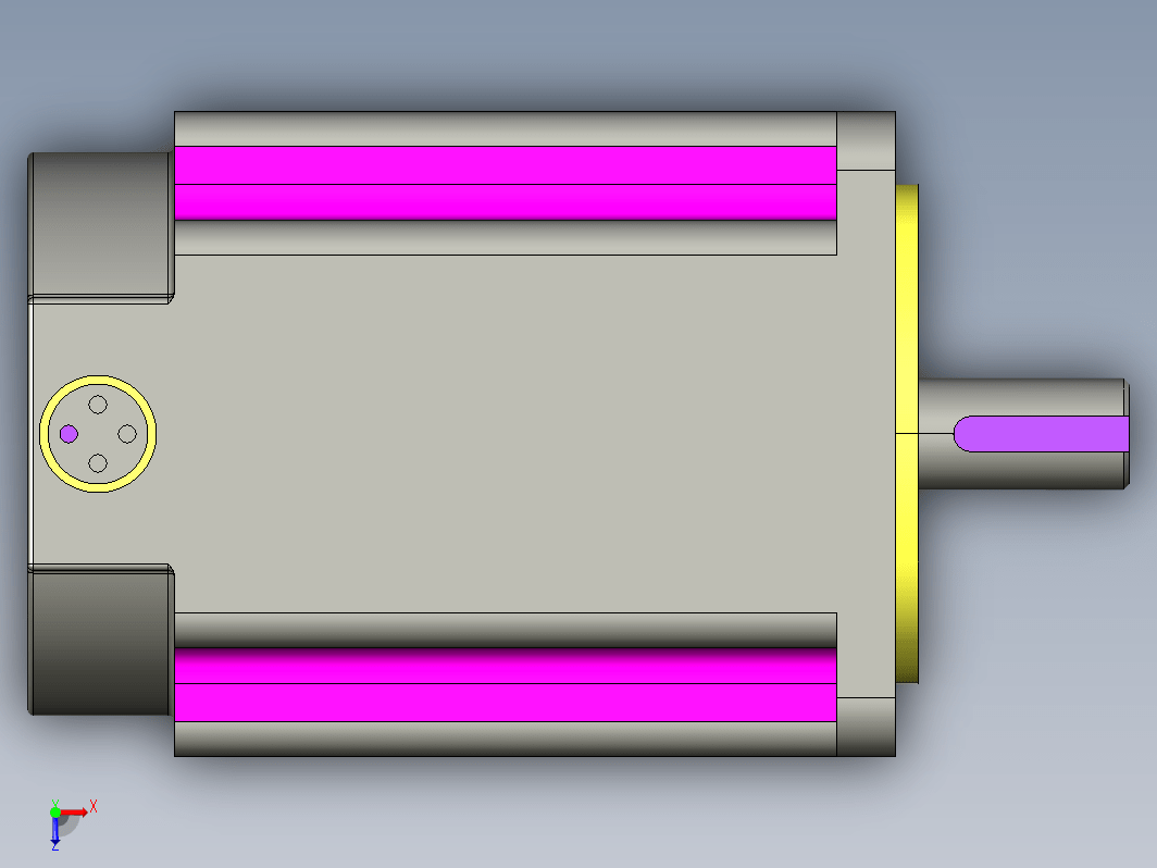 YK31115A  110mm三相步进电机（3D）