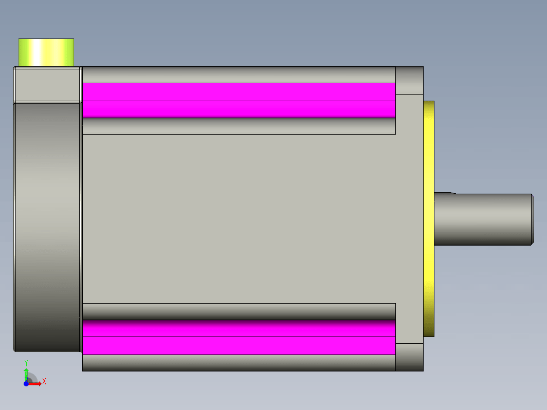 YK31115A  110mm三相步进电机（3D）