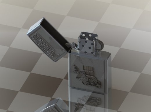 简易Zippo打火机模型缩略图
