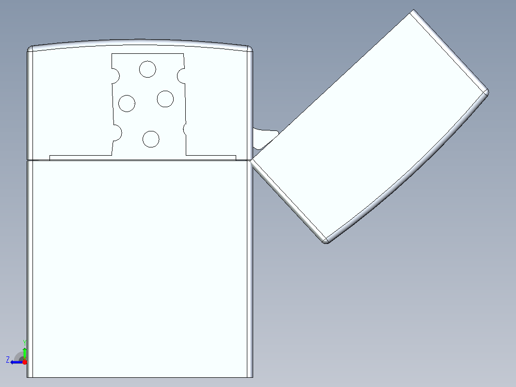 简易Zippo打火机模型