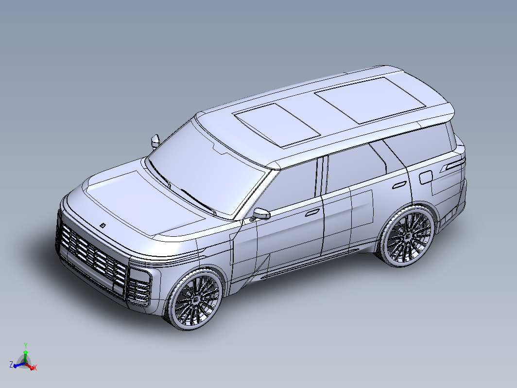 SUV轿车汽车模型3D