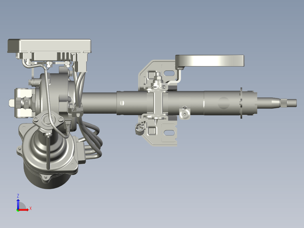 线控转向机构三维