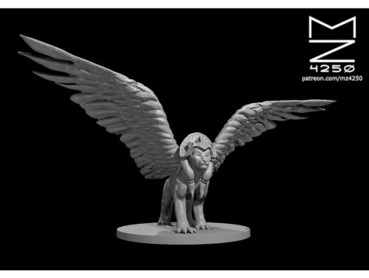 Sphinxes斯芬克斯鹰翅狮身人面像模型缩略图