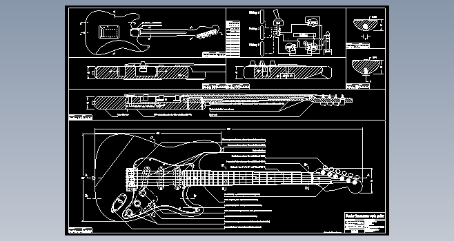 fender电吉他图