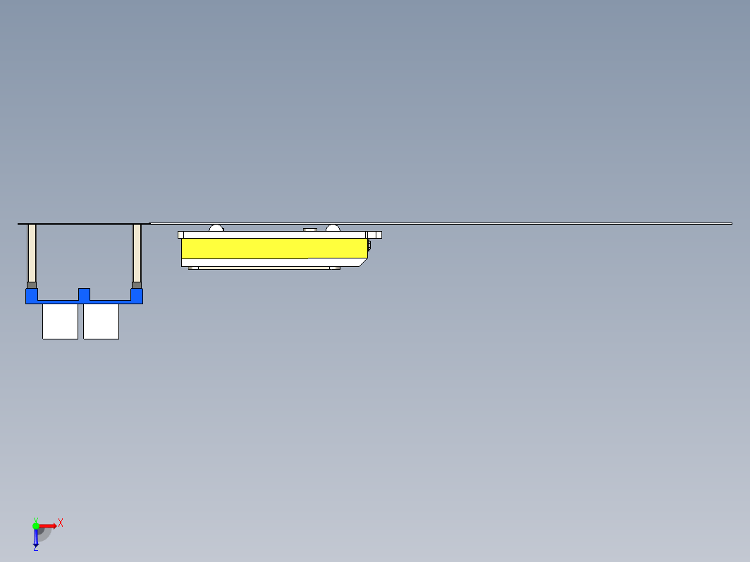 背驮式AGV运载机器人3D模型