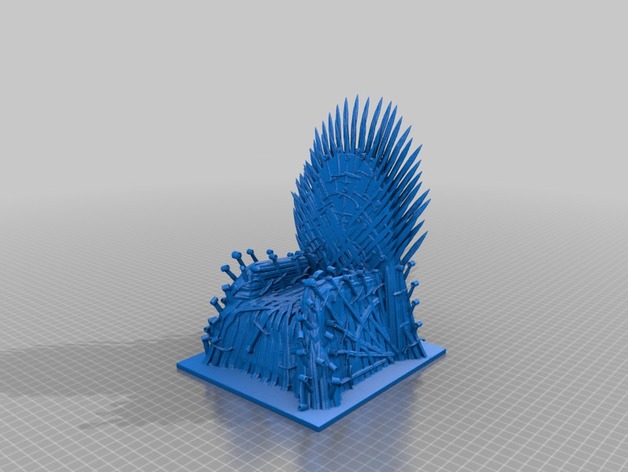 权力的游戏铁王座模型 Iron_Throne_Phone_Stand_and_Wireless_Charger