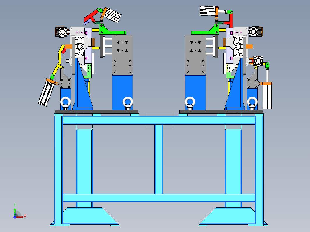 润发夹具A 机器人焊接夹具工装详细图纸