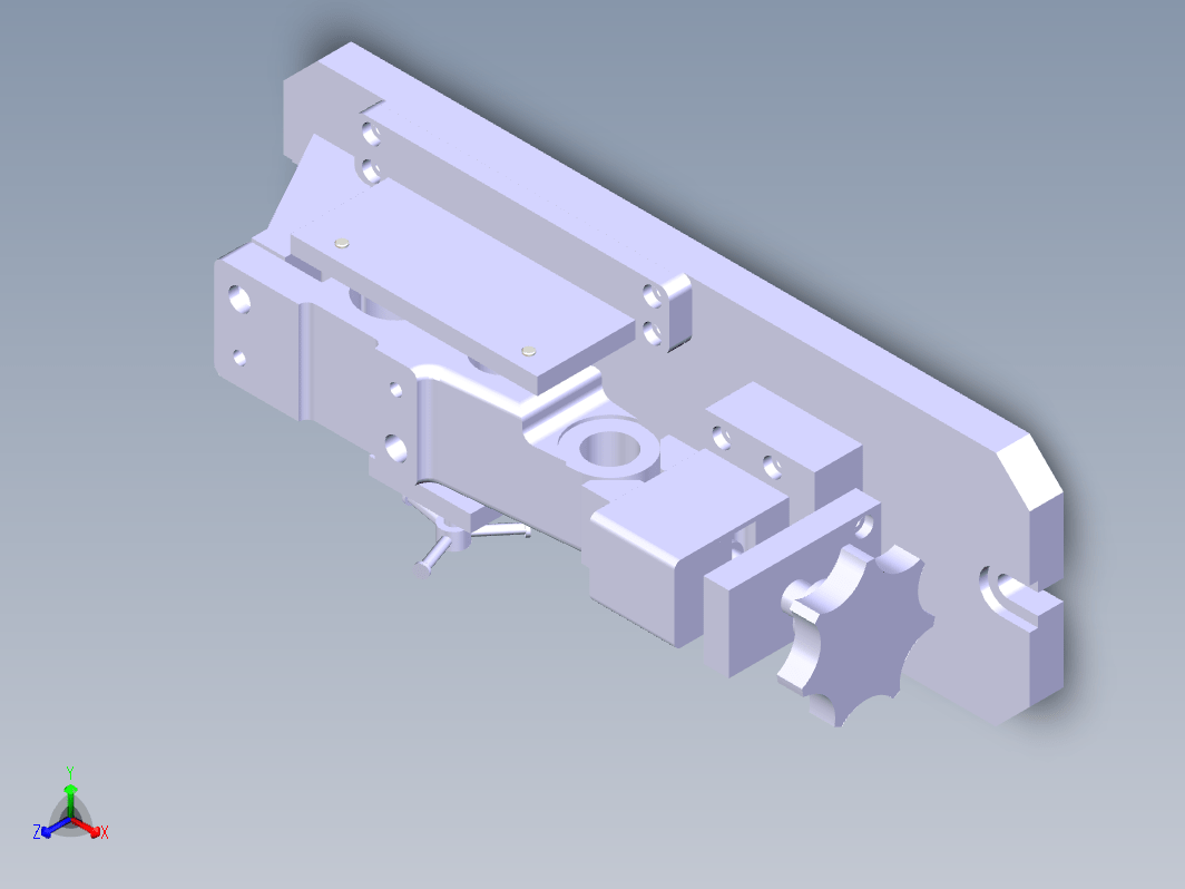 CA6140机床后托架铣底面夹具三维SW2020带参+CAD+说明书