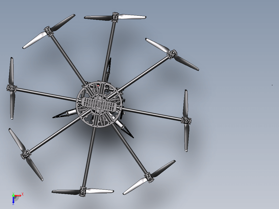 1083八旋翼飞机SW设计