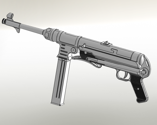 MP40冲锋枪3D模型